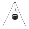 Living and Home Halloween Witch Cauldron on Tripod with Light Strip