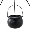 Living and Home Halloween Witch Cauldron on Tripod with Light Strip