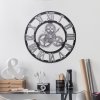 Industrial Large Retro Silent Wall Clock for Home Decor