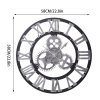 Industrial Large Retro Silent Wall Clock for Home Decor