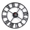 Vintage Wall Clock with Roman Numerals for Home Decor