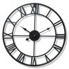 Vintage Wall Clock with Roman Numerals for Home Decor