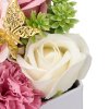 Living and Home Rose Scent Soap Flower Gift Box Tabletop Decor