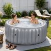 Living and Home Portable Inflatable Hot Tub with 130 Soothing Air Jets