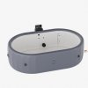 Living and Home Portable Inflatable Hot Tub with 180 Soothing Air Jets