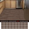 Living and Home 36Pcs Self-Adhesive Flooring Tile Set, 15x30cm, Walnut Wood Grain