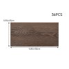 Living and Home 36Pcs Self-Adhesive Flooring Tile Set, 15x30cm, Walnut Wood Grain