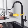 Pull-out Sprayer Retractable Kitchen Faucet with 3 Modes