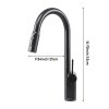 Pull-out Sprayer Retractable Kitchen Faucet with 3 Modes