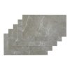 Living and Home 36Pcs Self-Adhesive Flooring Tile Set, 15x30cm, Grey Marble Effect
