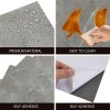Living and Home 36Pcs Self-Adhesive Flooring Tile Set, 15x30cm, Grey Marble Effect