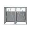 Metal Outdoor Bin Shed for 2 Trash Bins, Charcoal Black