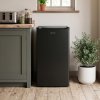 106L Single Door Fridge with Built-in Ice Box, Black