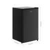 106L Single Door Fridge with Built-in Ice Box, Black