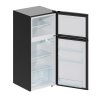 180L Freestanding Top Freezer Fridge, Black
