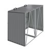 5x4 FT Metal Double Bin Storage Shed, Grey
