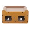Cat Scratcher House with Hanging Plush Balls for Indoor