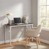Living and Home Folding Office Desk Foldable Writing Table-Black, 80x40cm