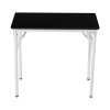 Living and Home Folding Office Desk Foldable Writing Table-Black, 80x40cm