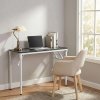 Living and Home Folding Office Desk Foldable Writing Table-Black, 100x40cm