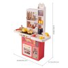 Toddler Kitchen Toy Playset with Real Sounds & Lights