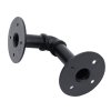 2-Pack Industrial Style Iron Pipe Shelf Brackets