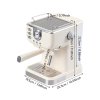 Retro Coffee Espresso Machine with Latte Milk Frother