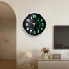 Living and Home 12-inch Battery-Powered Luminous Non-Ticking Wall Clock