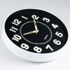 Living and Home 12-inch Battery-Powered Luminous Non-Ticking Wall Clock