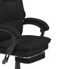 Living and Home Black PVC High‑Back Executive Office Chair, 350lbs Reclining Chair with Retractable Footrest & Linked Armrests