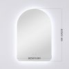 Wall-Mounted Bathroom Adjustable LED Mirror with Demister
