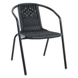 Living and Home Set of 6 PE Rattan Stacking Garden Chairs