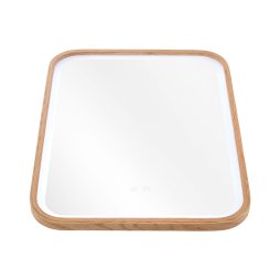 Living and Home Wall-Mounted Bathroom Adjustable LED Vanity Mirror with Demister