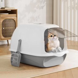 Living and Home Detachable Cat Litter Box with Scoop