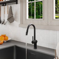 Pull-out Sprayer Retractable Kitchen Faucet with 3 Modes
