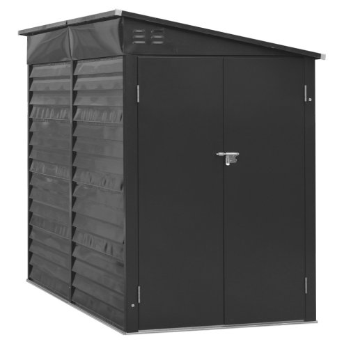 Living and Home 8.8 x 4.7ft Garden Shed Outdoor Steel Tool Storage Shed
