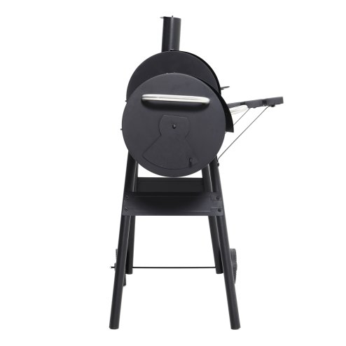 Living and Home Portable Outdoor Charcoal BBQ Grill with Offset Smoker