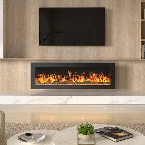 Living and Home 40 Inch Wall Mounted or Freestanding Electric Fireplace with Remote Control