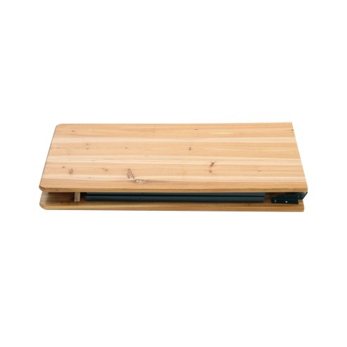Outdoor Wooden Folding Beer Table Garden Narrow Table 217*49cm