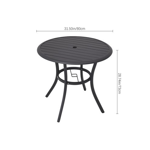 Garden Metal Slatted Coffee Table Multi Size