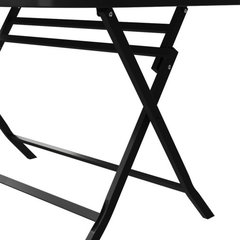 120x80cm Outdoor Folding Table with Umbrella Hole
