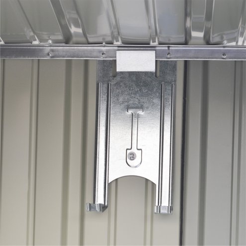 Living and Home 3x5FT Outdoor Metal Garden Storage Shed with Shelves