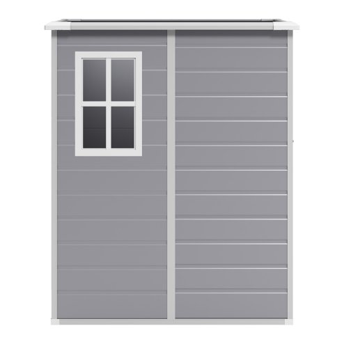 Living and Home 5 x 4FT Garden Plastic Storage Shed with Lockable Door