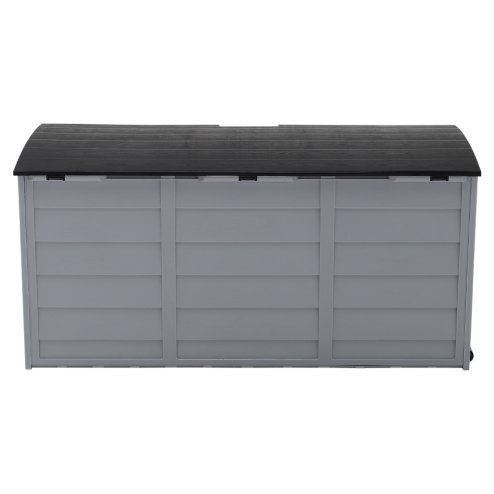 Living and Home 290L Waterproof Large Plastic Garden Storage Box with Wheels