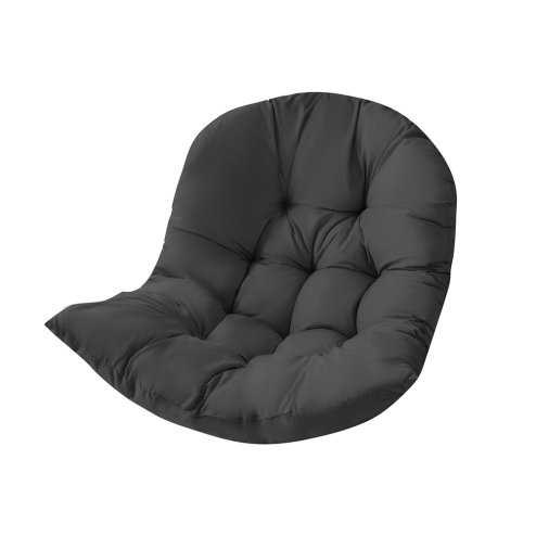 Living and Home 108 x 80cm Thick Hanging Chair Cushion Black (without chair)