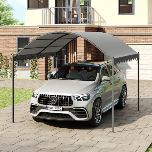 Living and Home 3x3M Outdoor Metal Arched Pergola with Shade