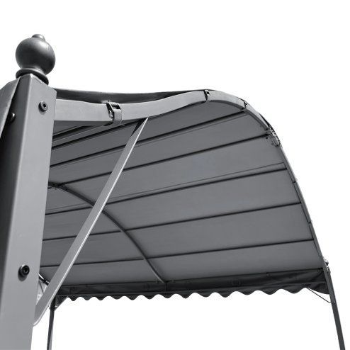 Living and Home 3x3M Outdoor Metal Arched Pergola with Shade