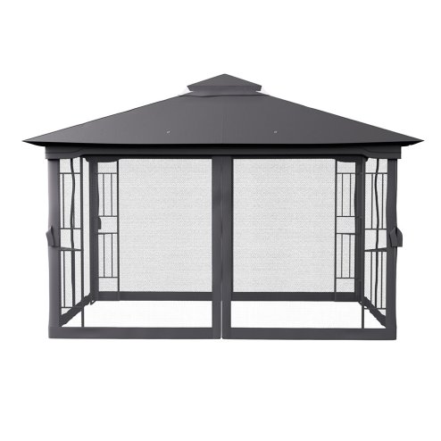 Living and Home Outdoor Garden Gazebo Shade Canopy 395cm W x 295cm D x  280cm H