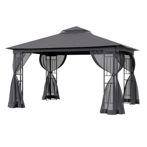 Living and Home Outdoor Garden Gazebo Shade Canopy 395cm W x 295cm D x  280cm H