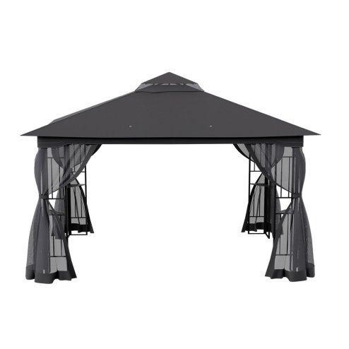 Living and Home Outdoor Garden Gazebo Shade Canopy 395cm W x 295cm D x  280cm H